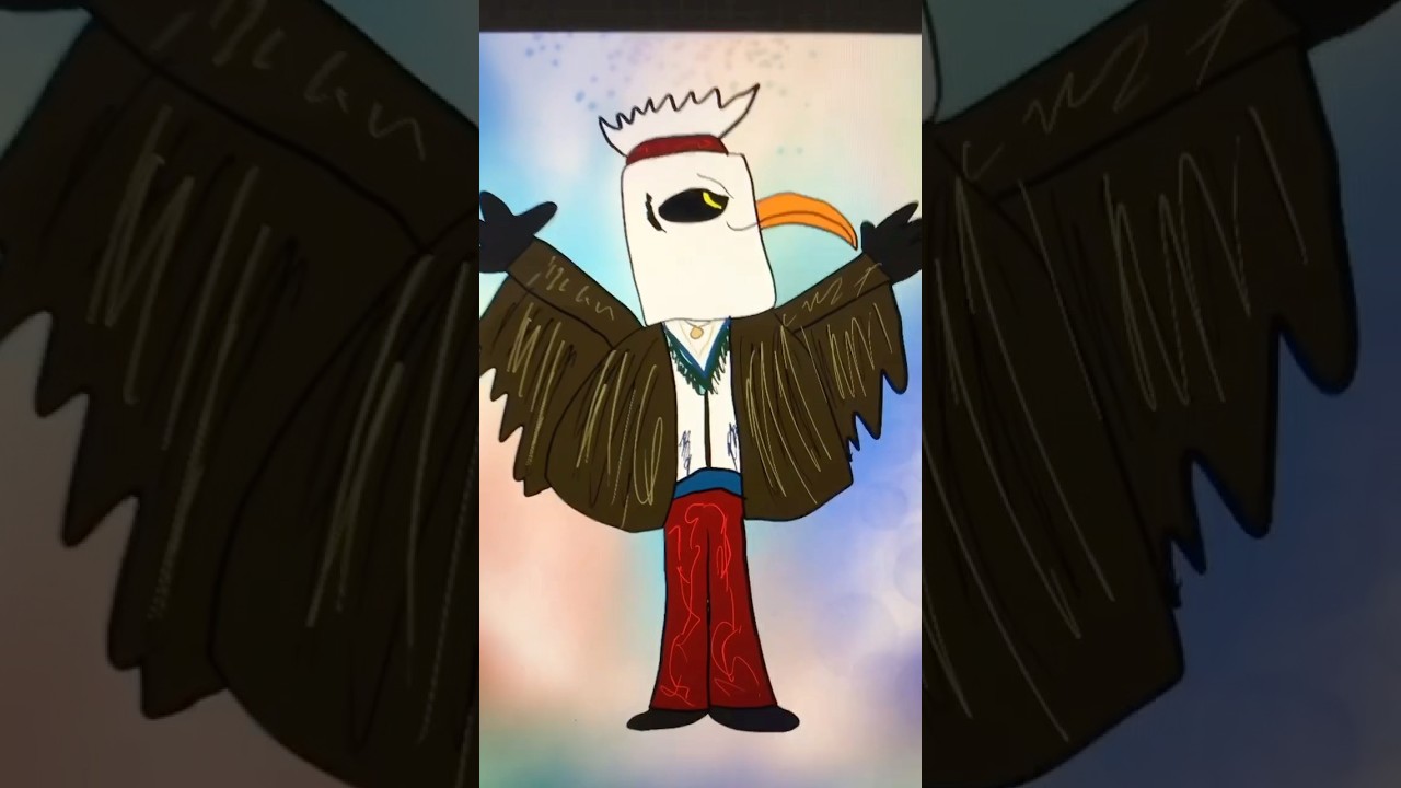 Drawing all Season 2 Masked Singer Characters: Eagle