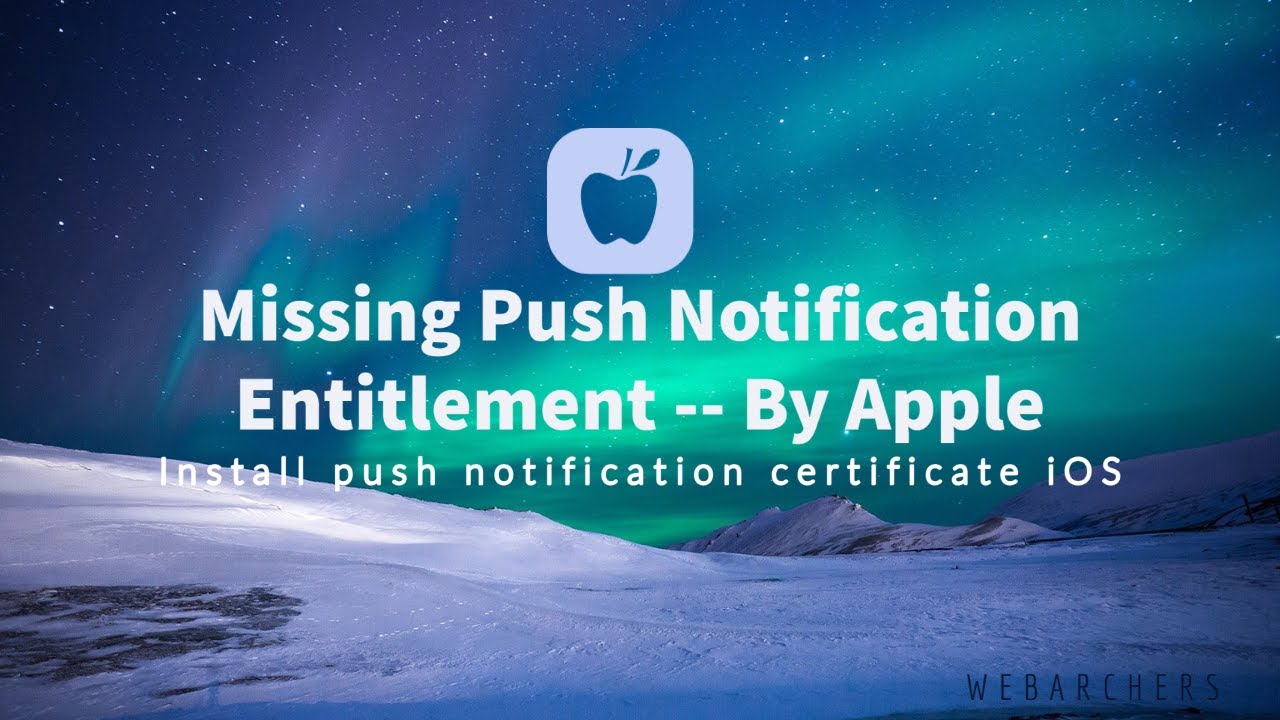 App Store Missing Push Notification Entitlement