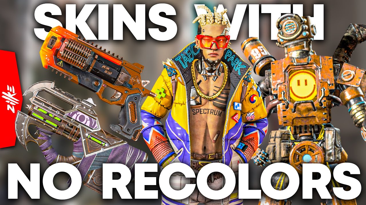 SKINS WITH NO RECOLORS 😞😞😞 × Apex Legends × Season 8 7 9 variant variants