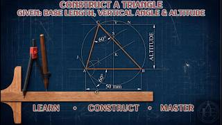 Information How to Construct a Triangle Given the Base Length, Altitude & Vertical Angle | Technical Drawing Guide