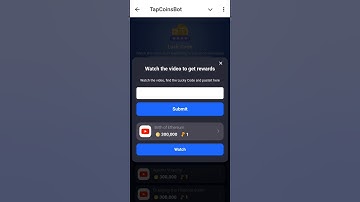 Birth of Ethereum TapCoin Bots Video Code | tapcoins lucky code today | TapCoin YouTube video Code