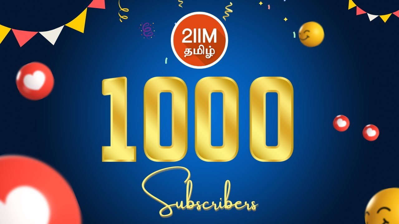 2IIM Tamil crossed its first milestone of 1000 subscribers | 2IIM Tamil CAT Prep |