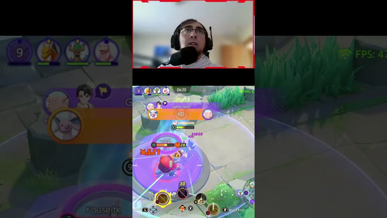 Blastoise Rapid Spin Vs Blaze Kick Cinderace| Pokémon Unite Clip 