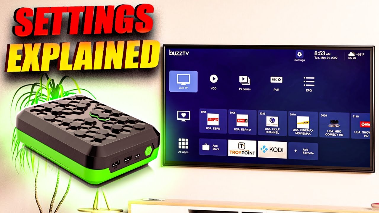 Every Setting explained for the Buzz TV Power Station 6 Unlimited