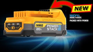 DeWalt Announces NEW Powerstack Battery 50% MORE POWER DCBP034C