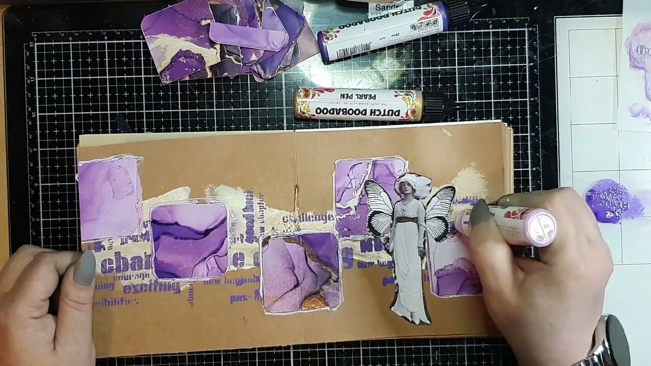 new sympathy collection Art journal page