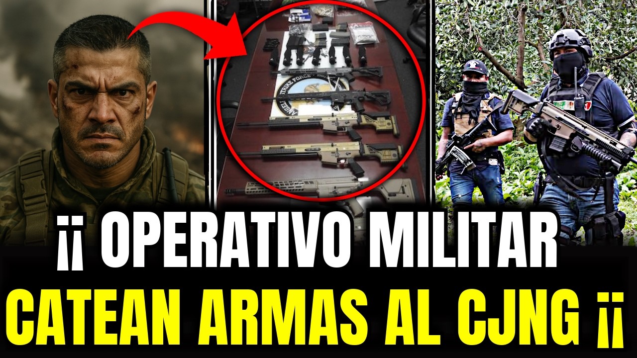 🚨OPERATIVO MILITAR revela arsenal y blindados del CJNG