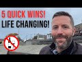 5 QUICK WINS When Quitting Alcohol