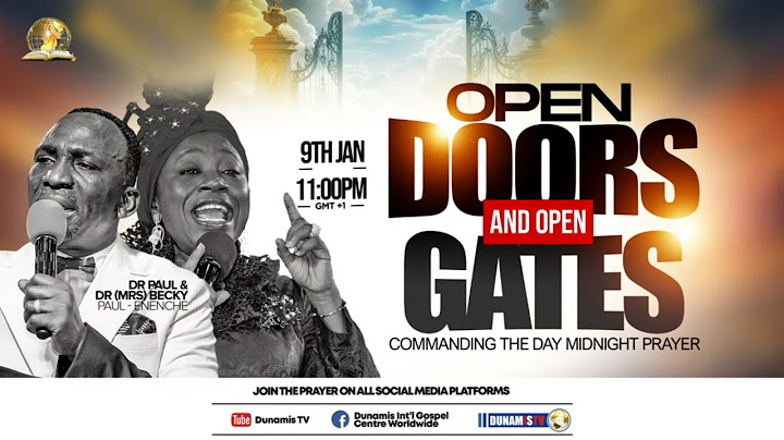 OPEN DOORS & OPEN GATES - Commanding The Day Prophetic Declarations 09-01-2025 #DrPaulEnenche
