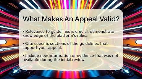 What Makes An Appeal Valid? - Everyday-Networking