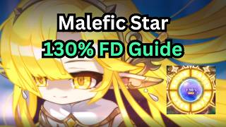 Malefic Star 130% Final Damage Guide (with example)
