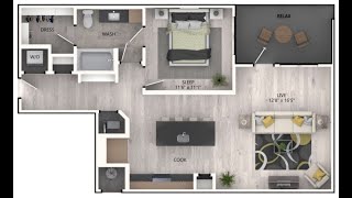 Apartment 1-728 (A4a Floor Plan)