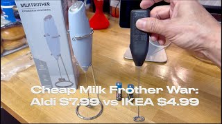 Cheap Milk Frother War: $7.99 Aldi vs $4.99 IKEA version
