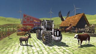 Tractor Trolley Se Cow 🐮 Ko Legya - Cargo Tractor 🚜 Trolley Simulator - Android Gameplay  screenshot 1
