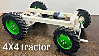 Diy 4X4 Kubota Tractor Making Differential Gear Using Pvc And Rubber