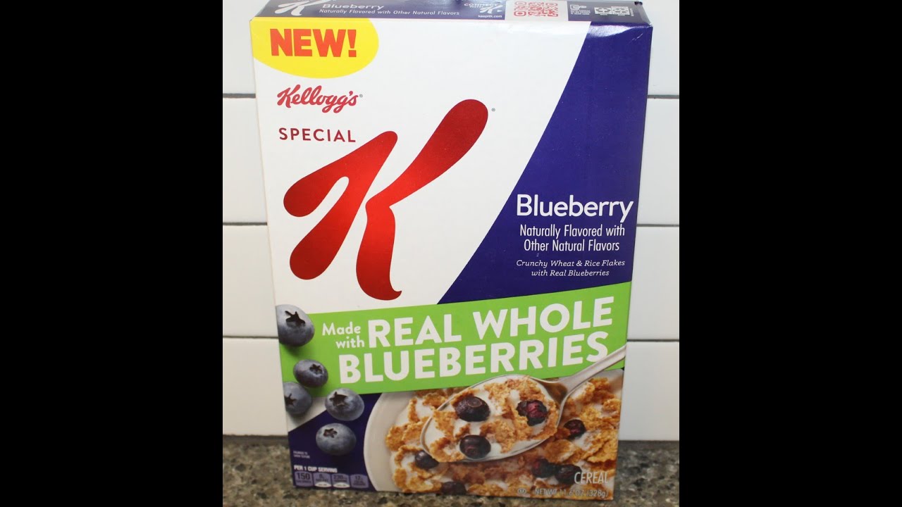Kellogg’s Special K Blueberry Cereal Review YouTube