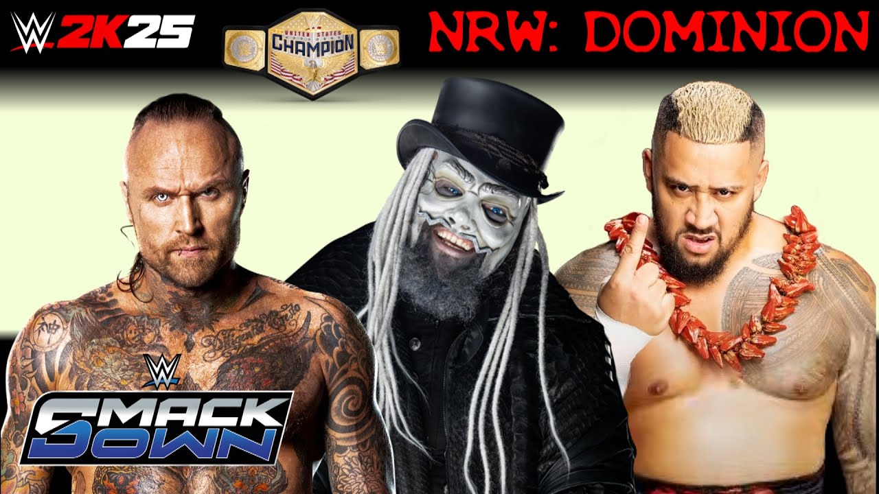 Aleister Black vs Uncle Howdy vs Solo Sikoa | U.S. Title Match: SmackDown #1 | WWE 2K25