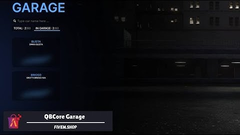 FiveM Garage Script | FiveM Parking Script #fivem #script #qbcore #garage