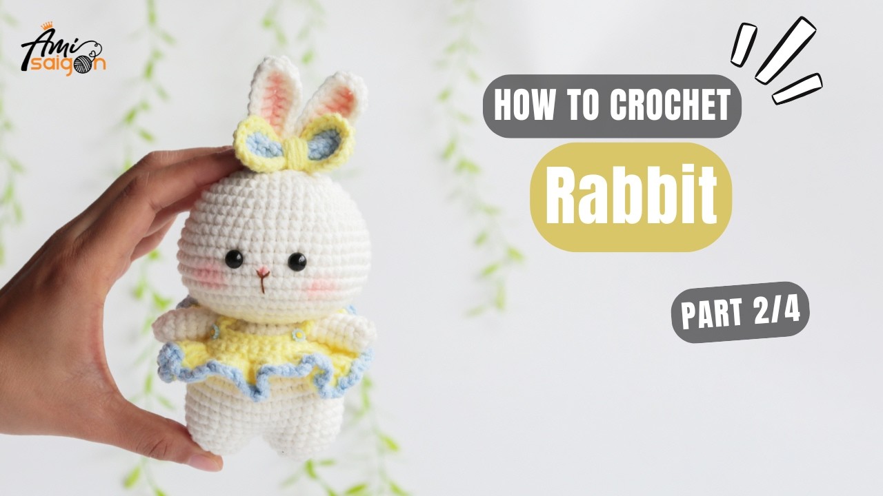 【うさまるさま】まとめ売り ayyjewel fluffy bunny 1022 | Rabbit Amigurumi (2/4) | How To Crochet Animals Amigurumi