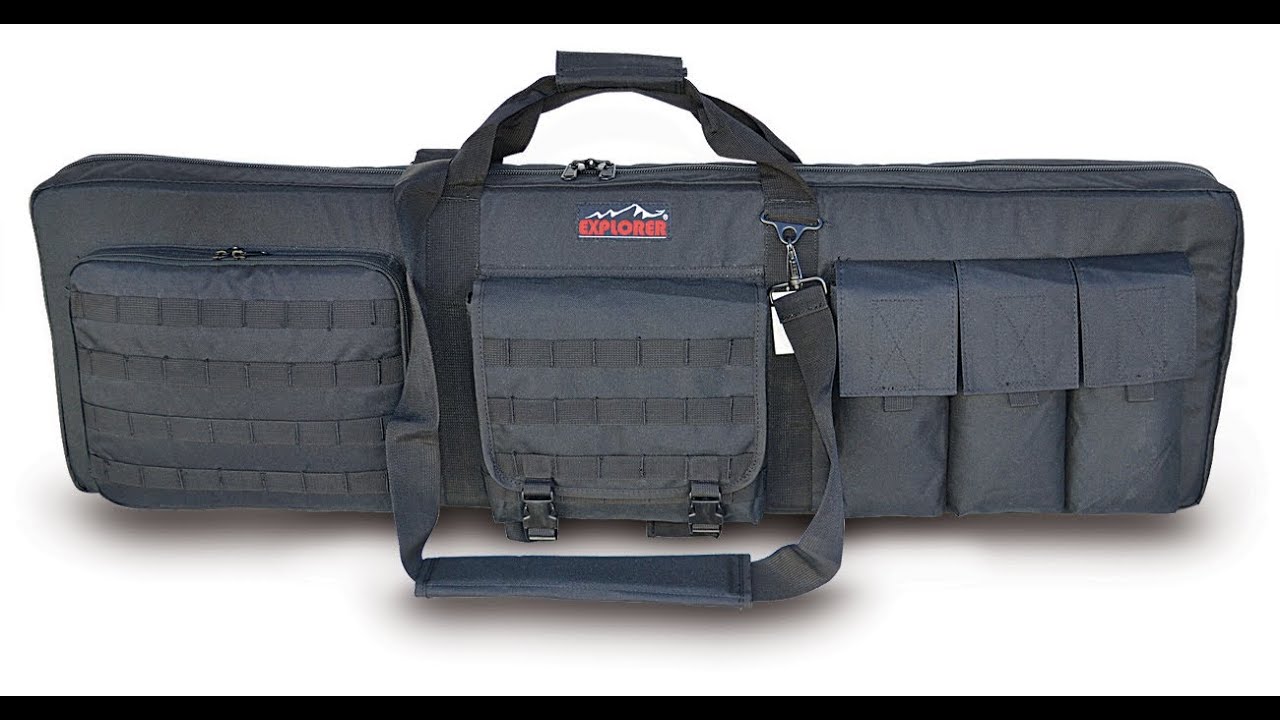 Explorer double rifle case Fits pistol, shotgun, and rifle - YouTube