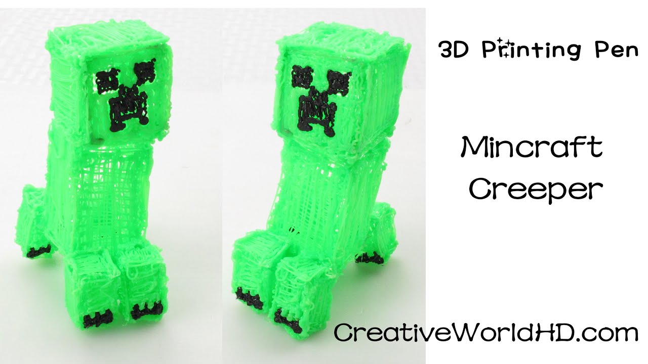 3d minecraft creeper