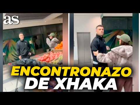 Granit Xhaka's clash with a fan who provoked him after his suspension