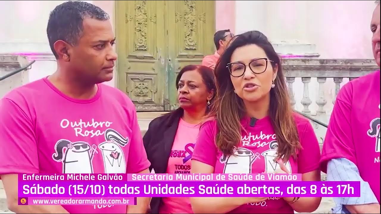 13/10/2022 - Abertura Outubro Rosa/2022 na Praça Matriz em Viamão