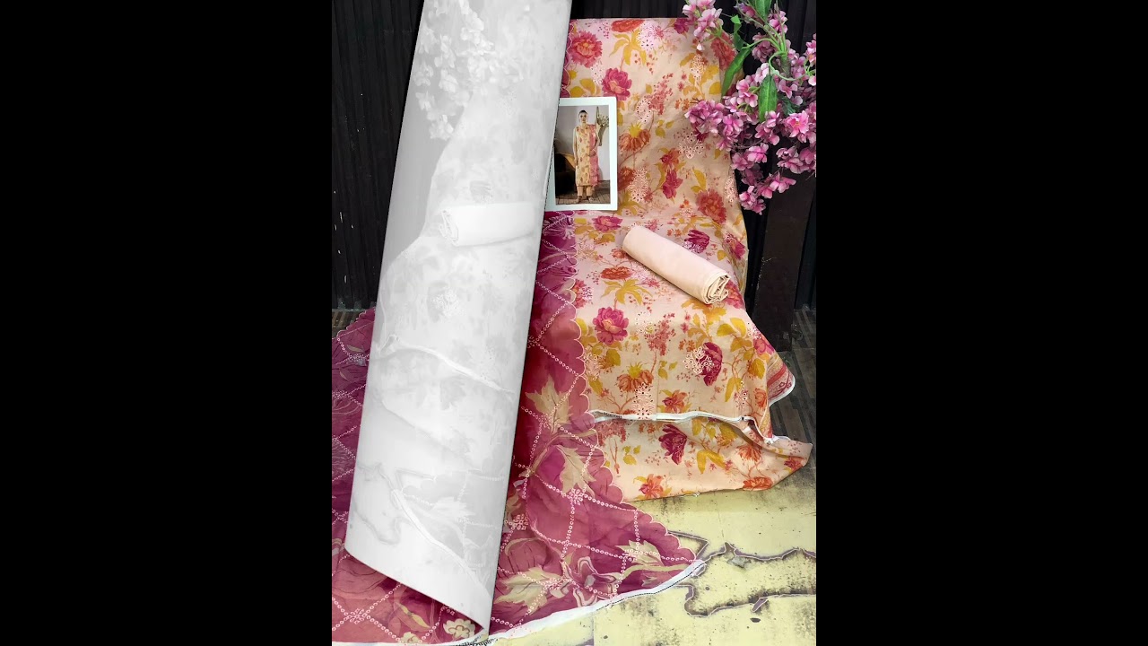 Guljee Joi Embroidered Lawn Collection | Luxury Lawn with Chiffon Dupatta | Set of 12 |