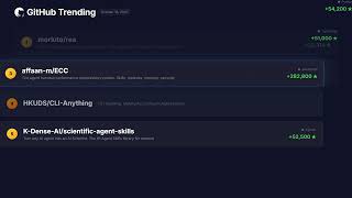 GitHub Trending - October 18, 2026 | Top 5 Repos Today