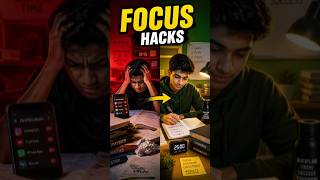 5 Focus Hacks for Students 🔥 | Study Like a Topper”#shorts