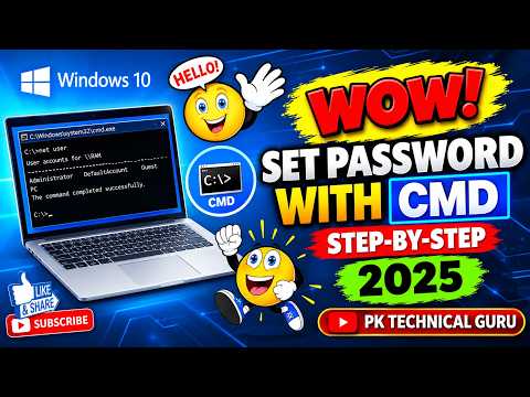 Set Password in Windows 10 Using CMD | Step-by-Step Guide 2026