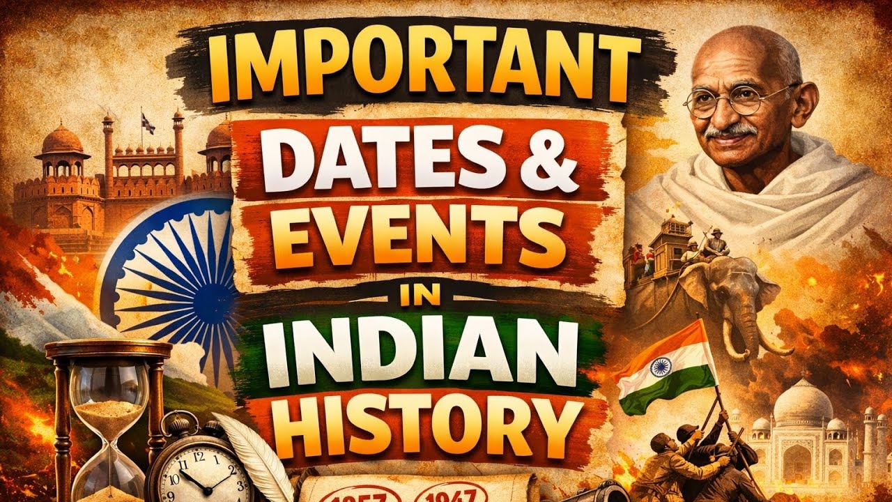 Important Dates & Events in Indian History | Must-Remember for Exams L3