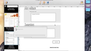 Complete and submit a web form published using Touch Forms Pro for Mac