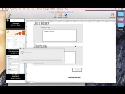 Complete and submit a web form published using Touch Forms Pro for Mac