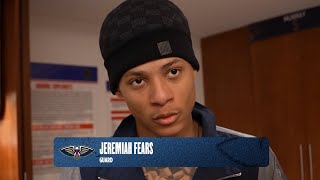 Jeremiah Fears interview | Pelicans-Trail Blazers Postgame 1/2/26