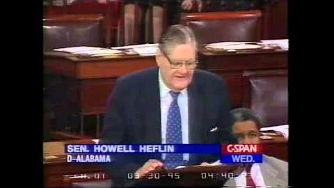 Alabama U.S. Senator Howell Heflin Announces Retir...