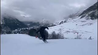 backside 360 noseroll snowboard butter. flat tricks