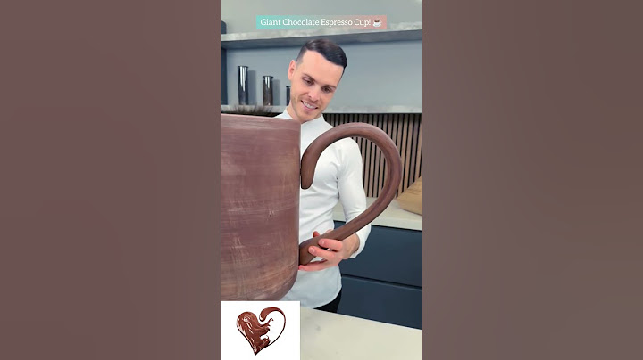 Giant Chocolate Espresso Cup! ☕️ #amauryguichon #chocolate #creatorsearchinsights