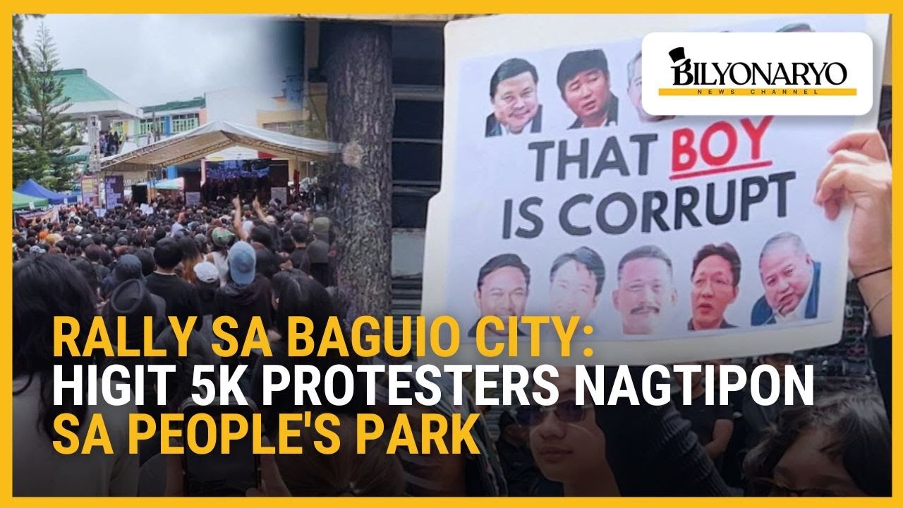 Rally sa Baguio City: Higit 5K protesters nagtipon sa People's Park ...