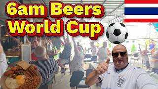 6am Beers World Cup & Breakfast Bang Saray Thailand 