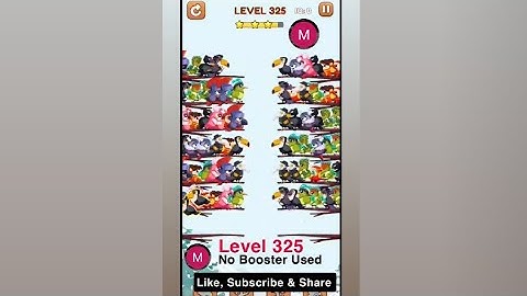 #bird #sort 2 #color #puzzle #level 325 #birdsort #colour #gaming #viral #trending #shorts #solution