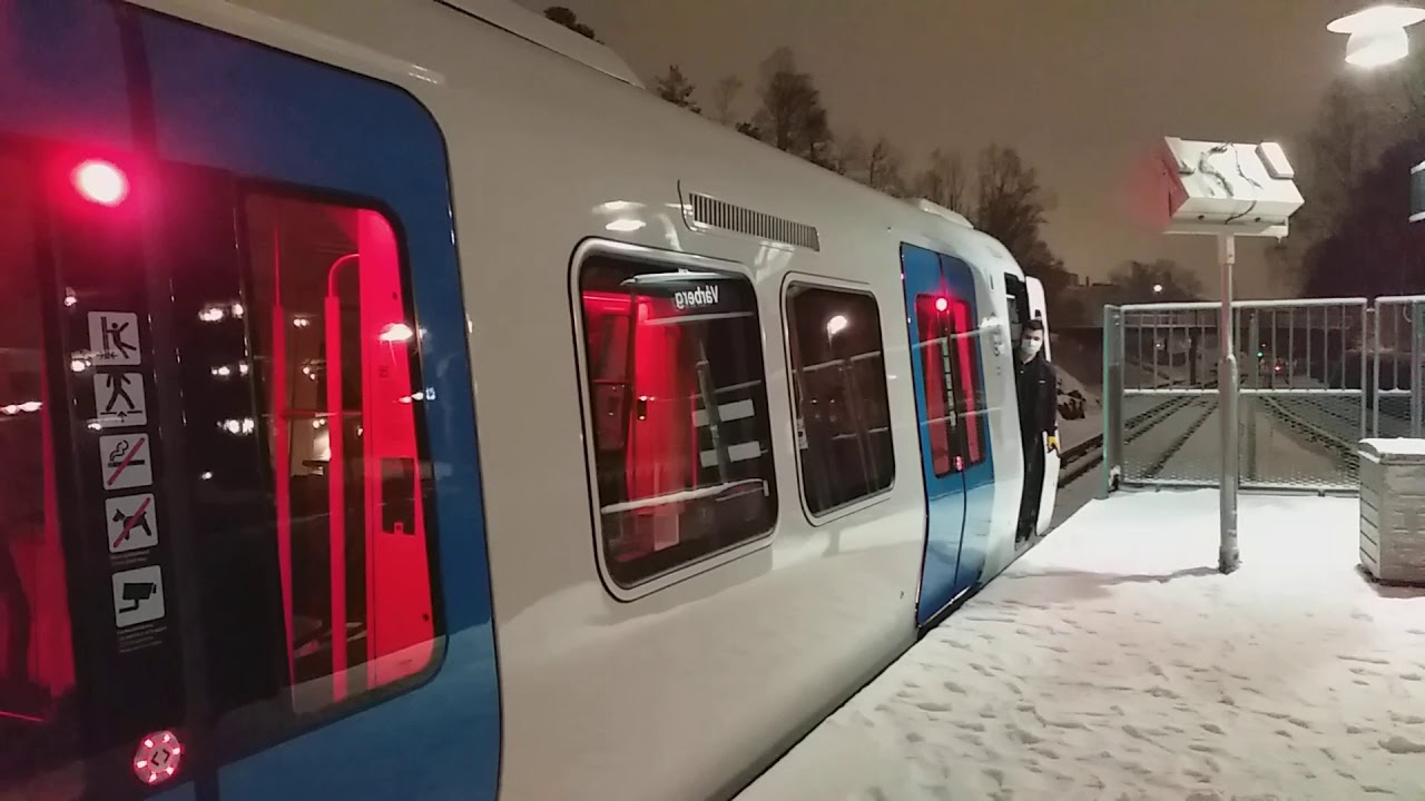 C30 Tunnelbana 2316 På Testkörning I Vårberg 13/1/2021. #NyaC30