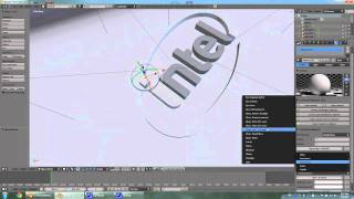 Blender Luxrender Tutorials s1e1 Pt.4 : Modeling intel logo with curves, Rendering the model. Profile