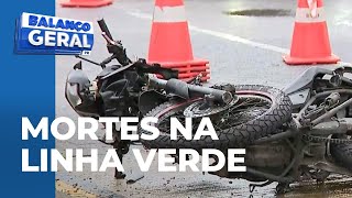 Casal que estava de moto colide com carro e morre ao ser arremessado para canteiro