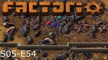 Factorio S05 E54, Learning how to use the spidertrons??? FAIL...