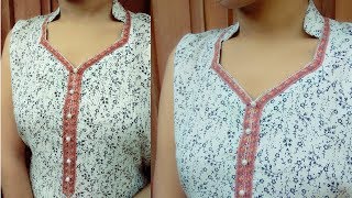 Kataria sisters hello everyone today i will show you how to make half
collar neck with beautiful lace designs if like my video plz and share
su...