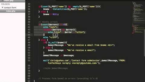 PHP Build a contact form 05: Sending mail