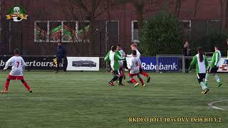 2018-02-17 Rkdeo Jo13-10 Vs Dvv Delft Jo13-2 1-0