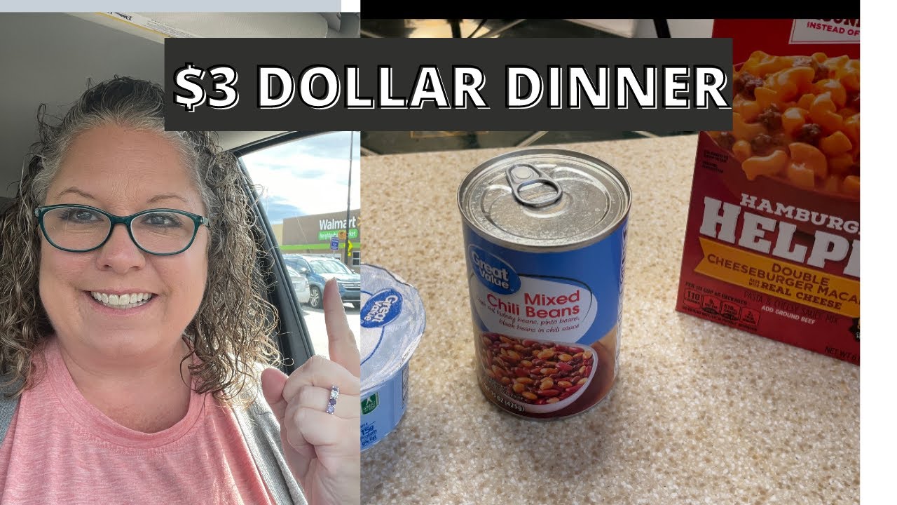 $3 DOLLAR EXTREME BUDGET DINNER FOR A FAMILY OF 4/ EXTREME BUDGET MEALS
