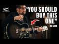 JD Simo demos the Gibson Custom Select SJ-200 Standard in Cobra Burst